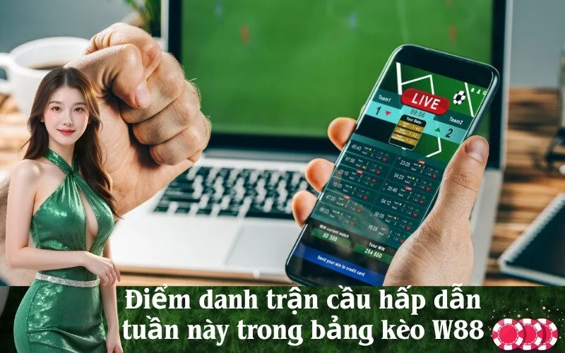Điểm danh trận cầu hấp dẫn tuần này trong bảng kèo W88